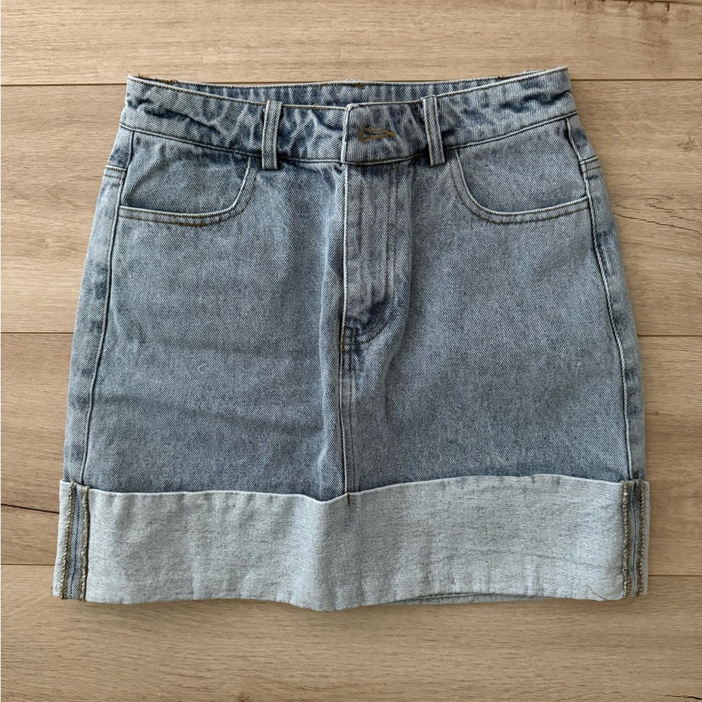 Windsor Denim Mini Skirt - Blue